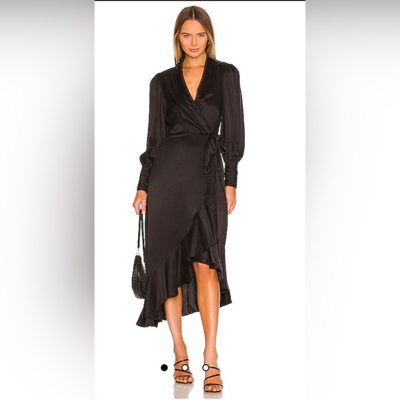 Zimmermann Silk Wrap Midi Dress - Picture 5 of 5